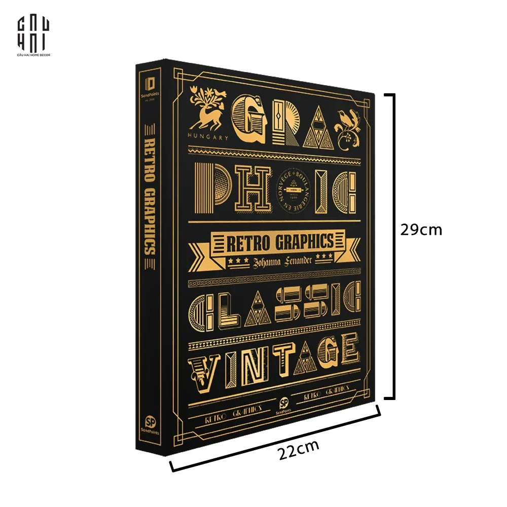 SÁCH RETRO GRAPHICS-CẬU HAI HOME DECOR