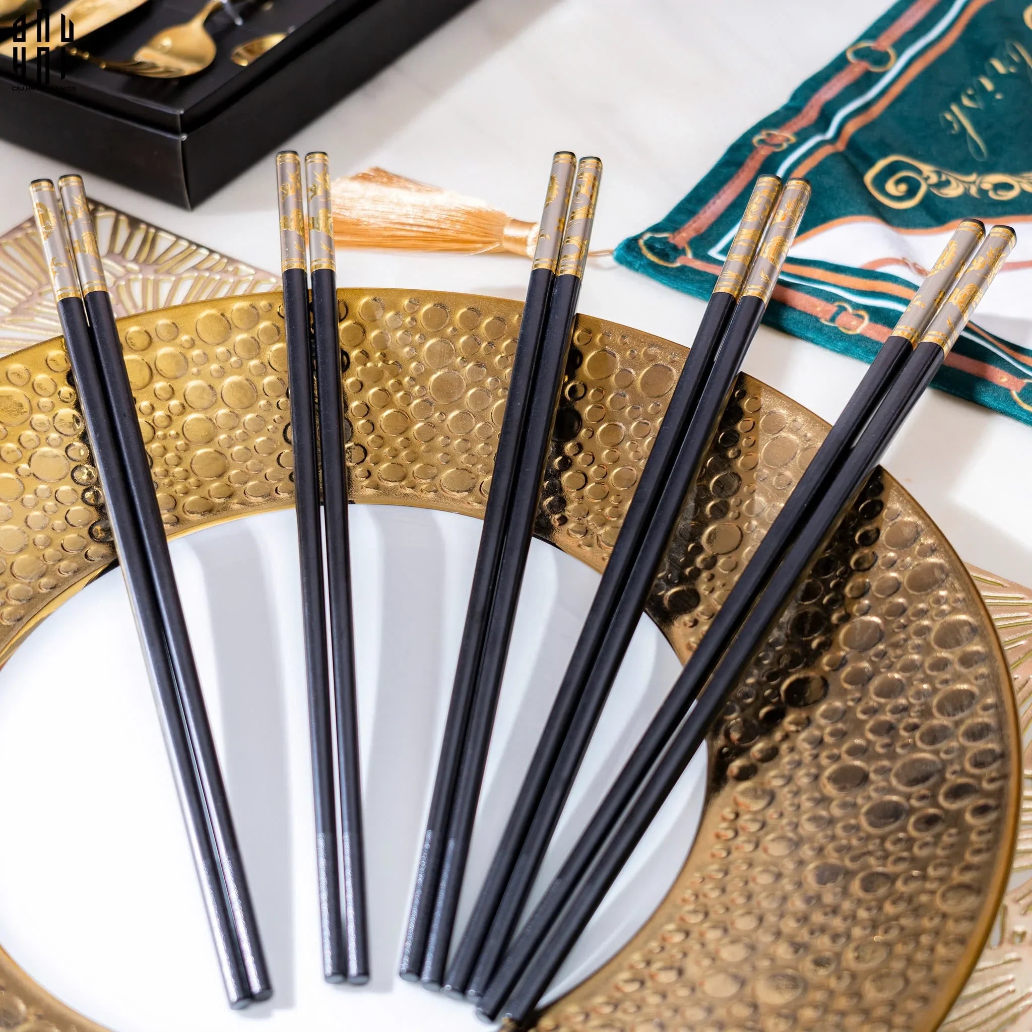 Set 10 Đôi Đũa Sợi Thuỷ Tinh Dynasty Banquet PET Chopsticks 27cm-CẬU HAI HOME DECOR