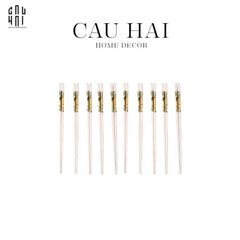 set-10-doi-dua-su-bst-khong-tuoc-hoang-kim-porcelain-chopstick-cau-hai-home-decor - CẬU HAI HOME DECOR