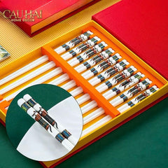 Set 10 Đôi Đũa Sứ Legacy Cheval Oriental Héritage Couture Ceramic Chopsticks Set-Dinner Cutlery Set Dao Muỗng Nĩa-CẬU HAI HOME DECOR