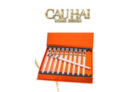 Set 10 Đôi Đũa Sứ Legacy Cheval Oriental Héritage Couture Ceramic Chopsticks Set-Dinner Cutlery Set Dao Muỗng Nĩa-CẬU HAI HOME DECOR