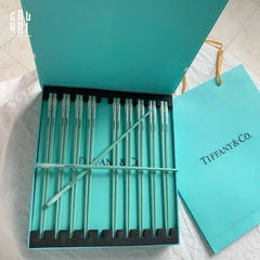 Set 10 Đôi Đũa Sứ Tiffany Fancy Club Porcelain Chopsticks Giftbox-CẬU HAI HOME DECOR