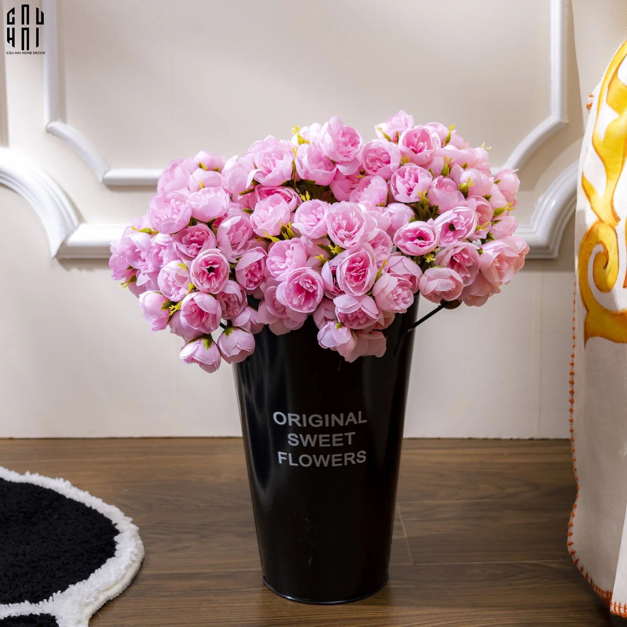 SET 2 BÓ HOA MẪU ĐƠN MINI - HỒNG-CẬU HAI HOME DECOR