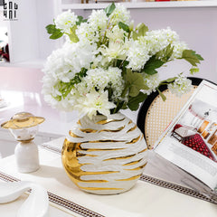 Set 2 Cành Cẩm Tú Cầu Mini - Trắng-Hoa Lụa-CẬU HAI HOME DECOR