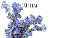 Set 2 Cành Hoa Begonia-Hoa Lụa-CẬU HAI HOME DECOR
