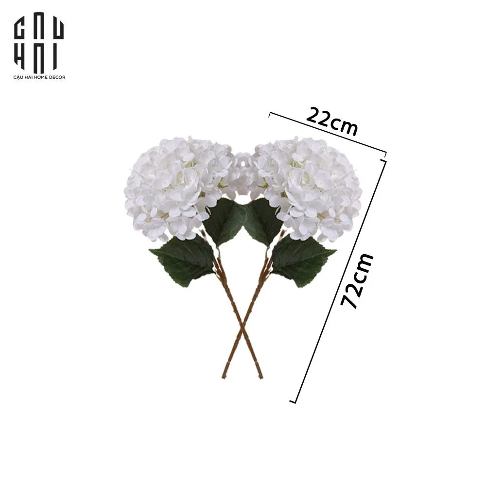 SET 2 CÀNH HOA CẨM TÚ CẦU ĐẠI - TRẮNG