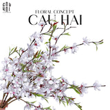 SET 2 CÀNH HOA ĐÀO - TRẮNG