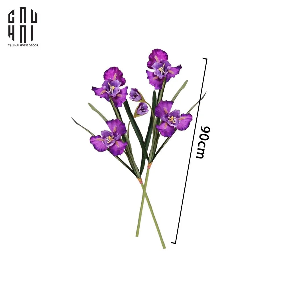 SET 2 CÀNH HOA DIÊN VĨ - IRIS - TÍM