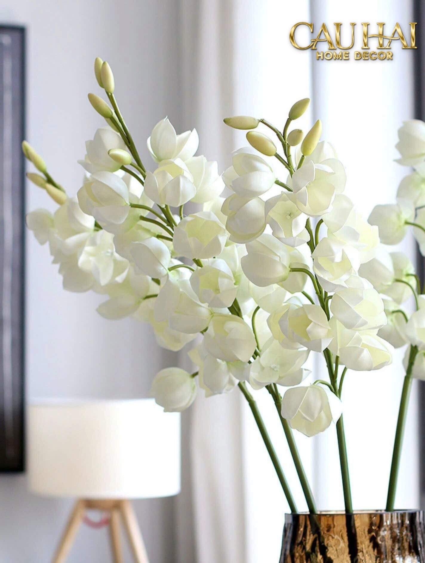 Set 2 Cành Hoa Lan Yucca - CẬU HAI HOME DECOR