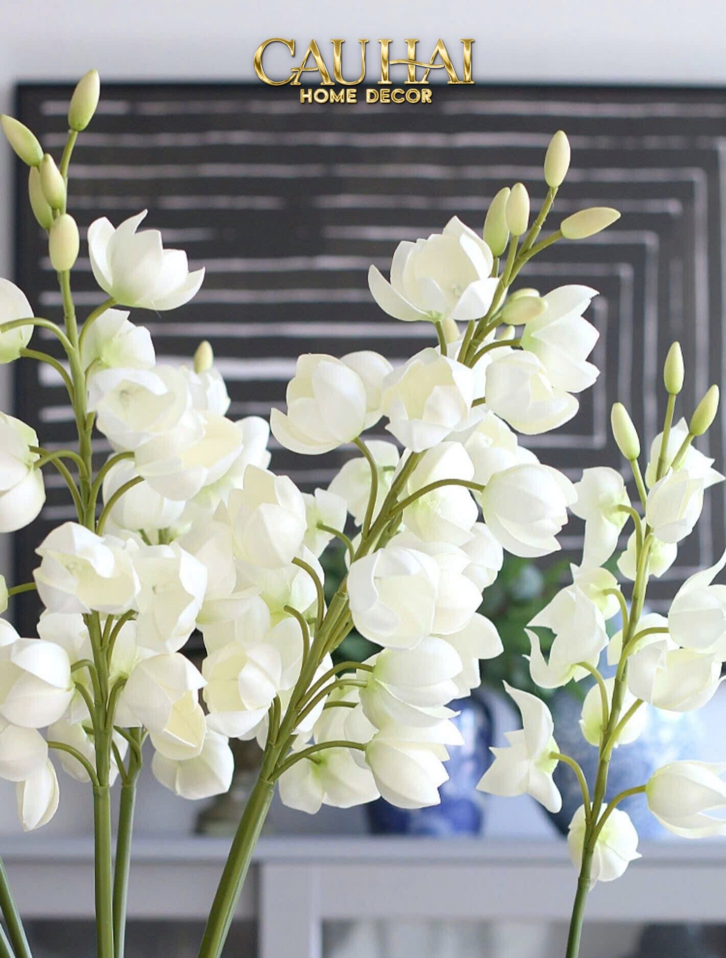 Set 2 Cành Hoa Lan Yucca - CẬU HAI HOME DECOR