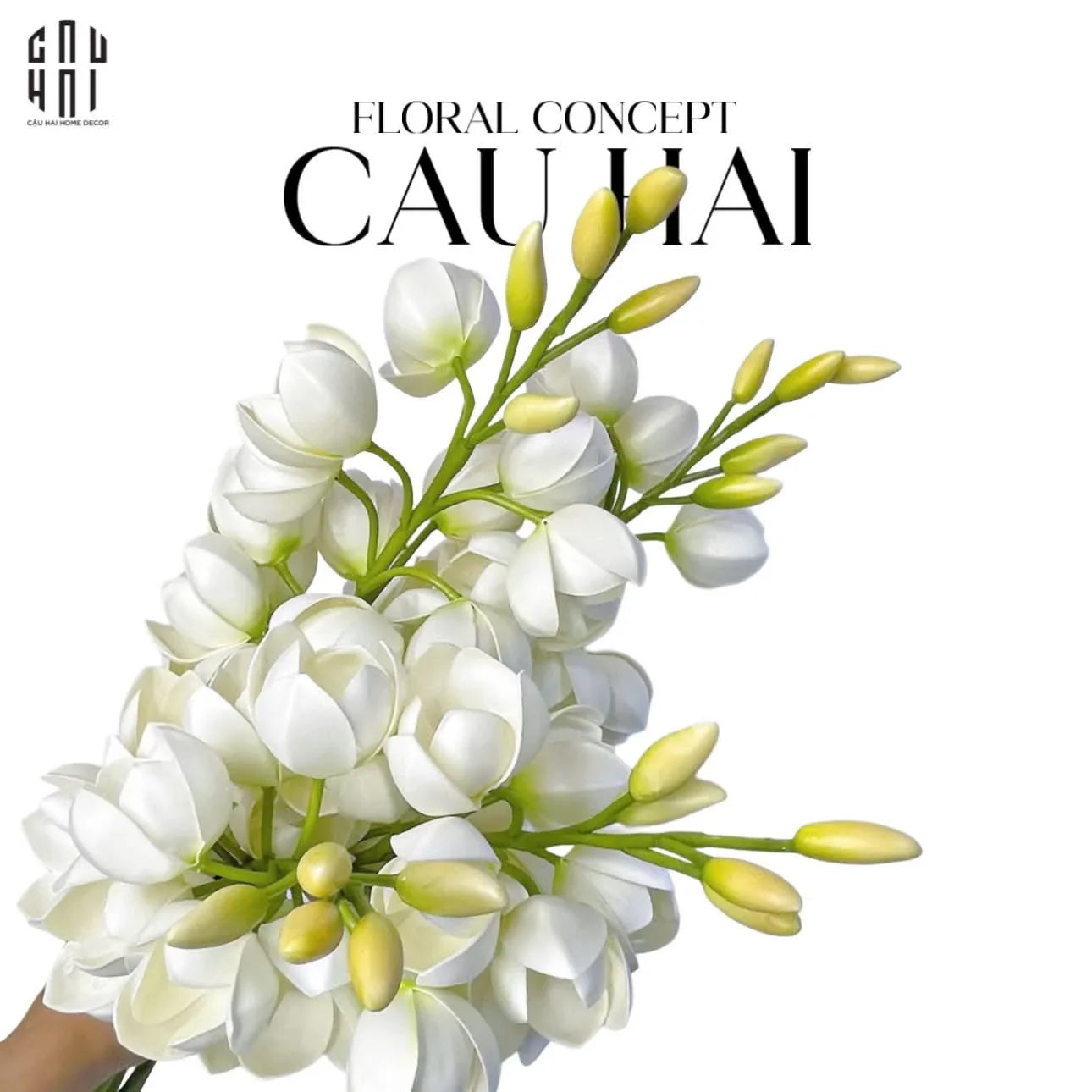 Set 2 Cành Hoa Lan Yucca - CẬU HAI HOME DECOR