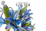 SET 2 CÀNH HOA LILY SAYURI - DARK BLUE-CẬU HAI HOME DECOR
