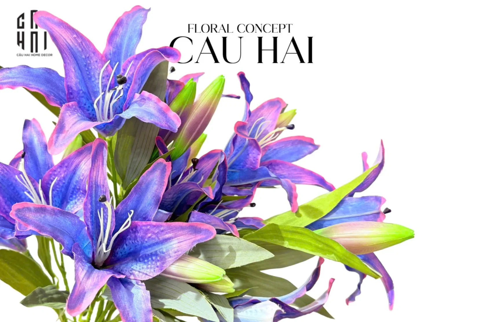 SET 2 CÀNH HOA LILY SAYURI - TWILIGHT