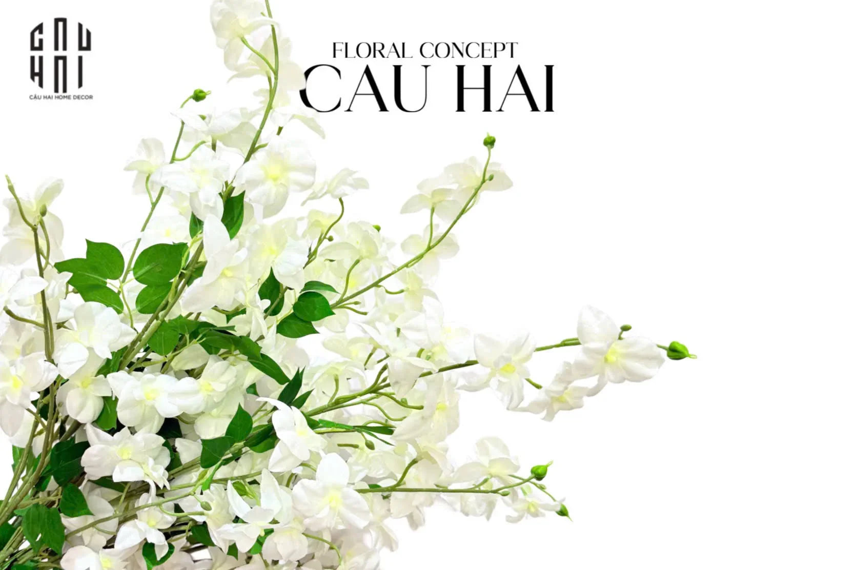 Set 2 Cành Hoa Nhài Tây - CẬU HAI HOME DECOR