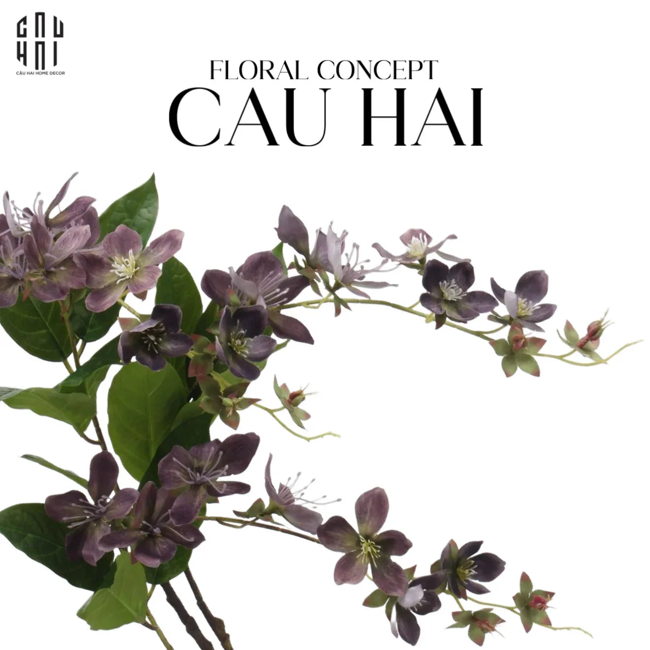 Set 2 Cành Hoa Nhài Twilight - CẬU HAI HOME DECOR