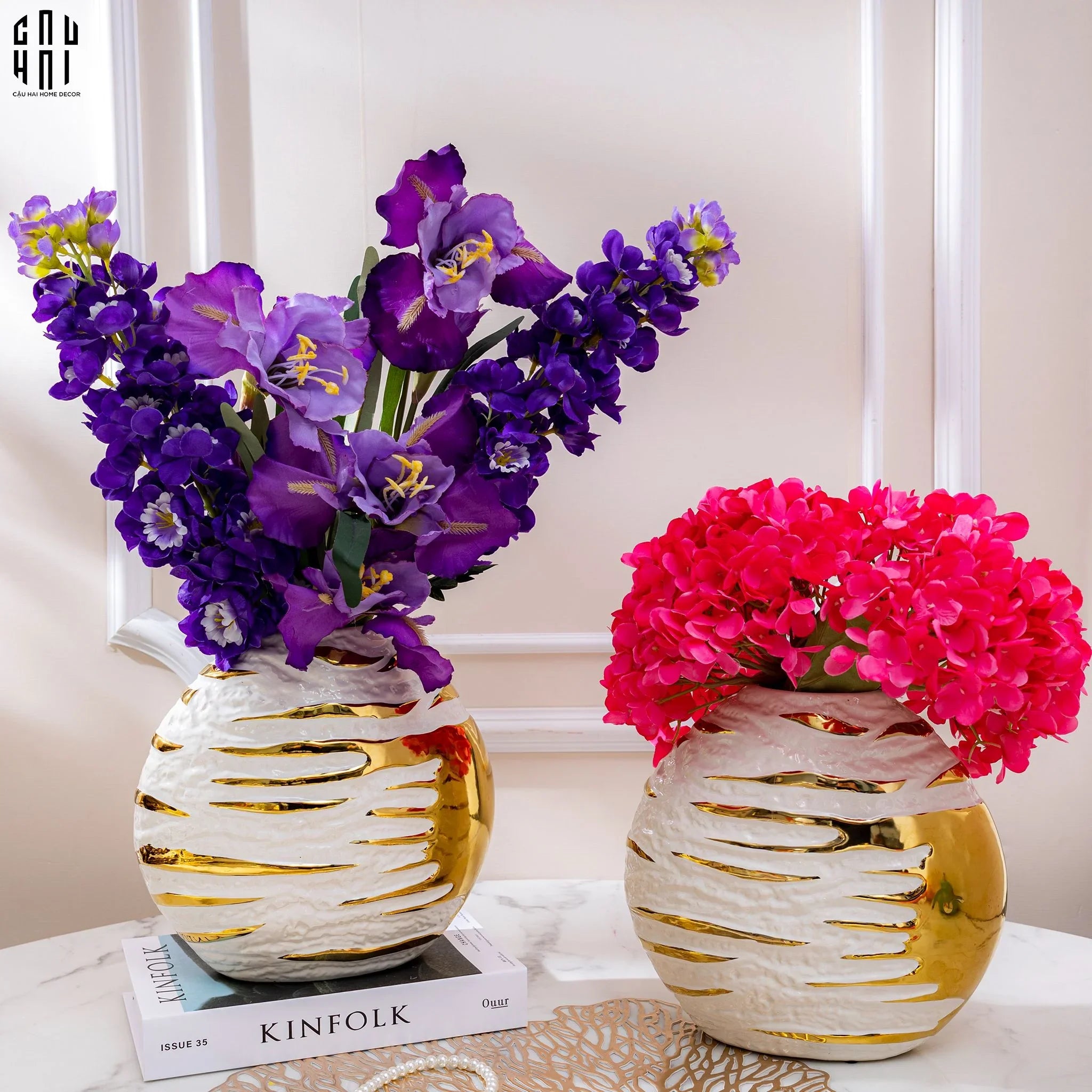 SET 2 CÀNH HOA PHI YẾN - DELPHINIUM - TÍM