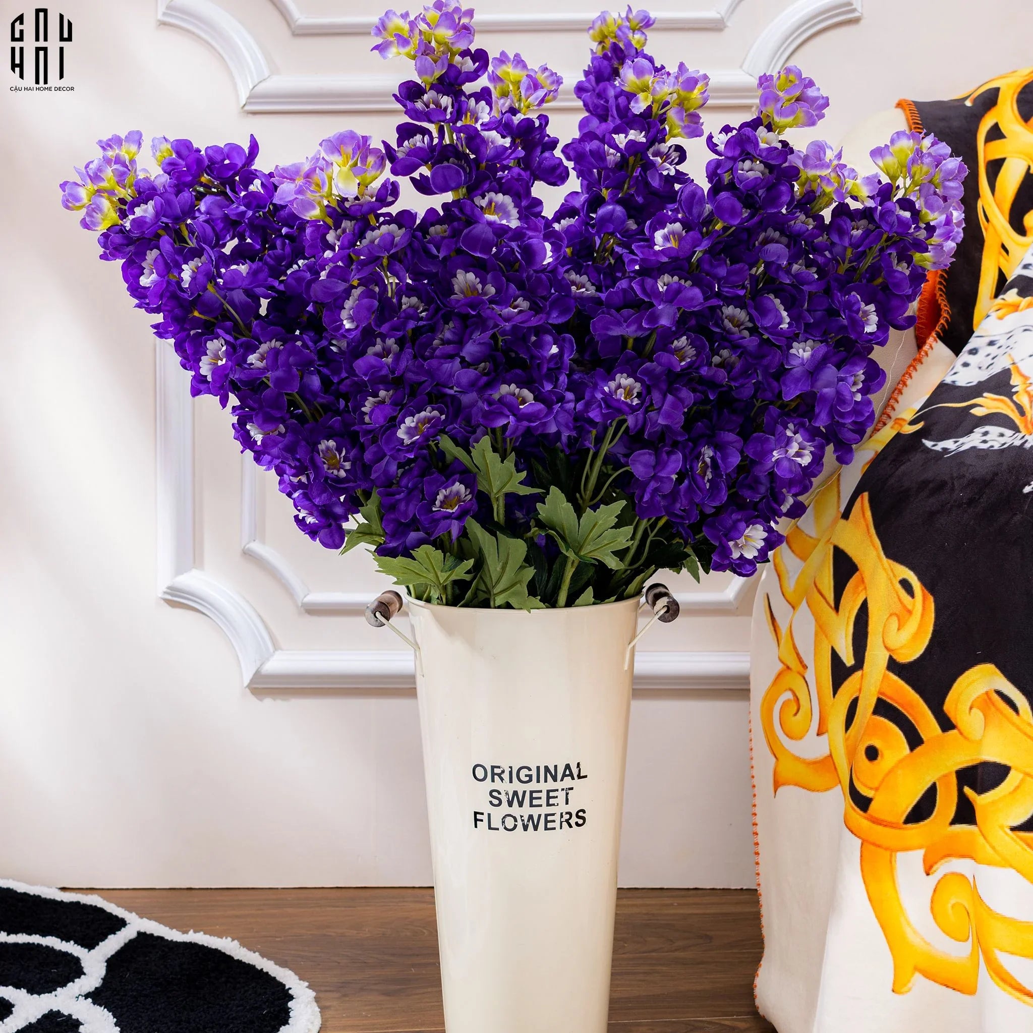 SET 2 CÀNH HOA PHI YẾN - DELPHINIUM - TÍM