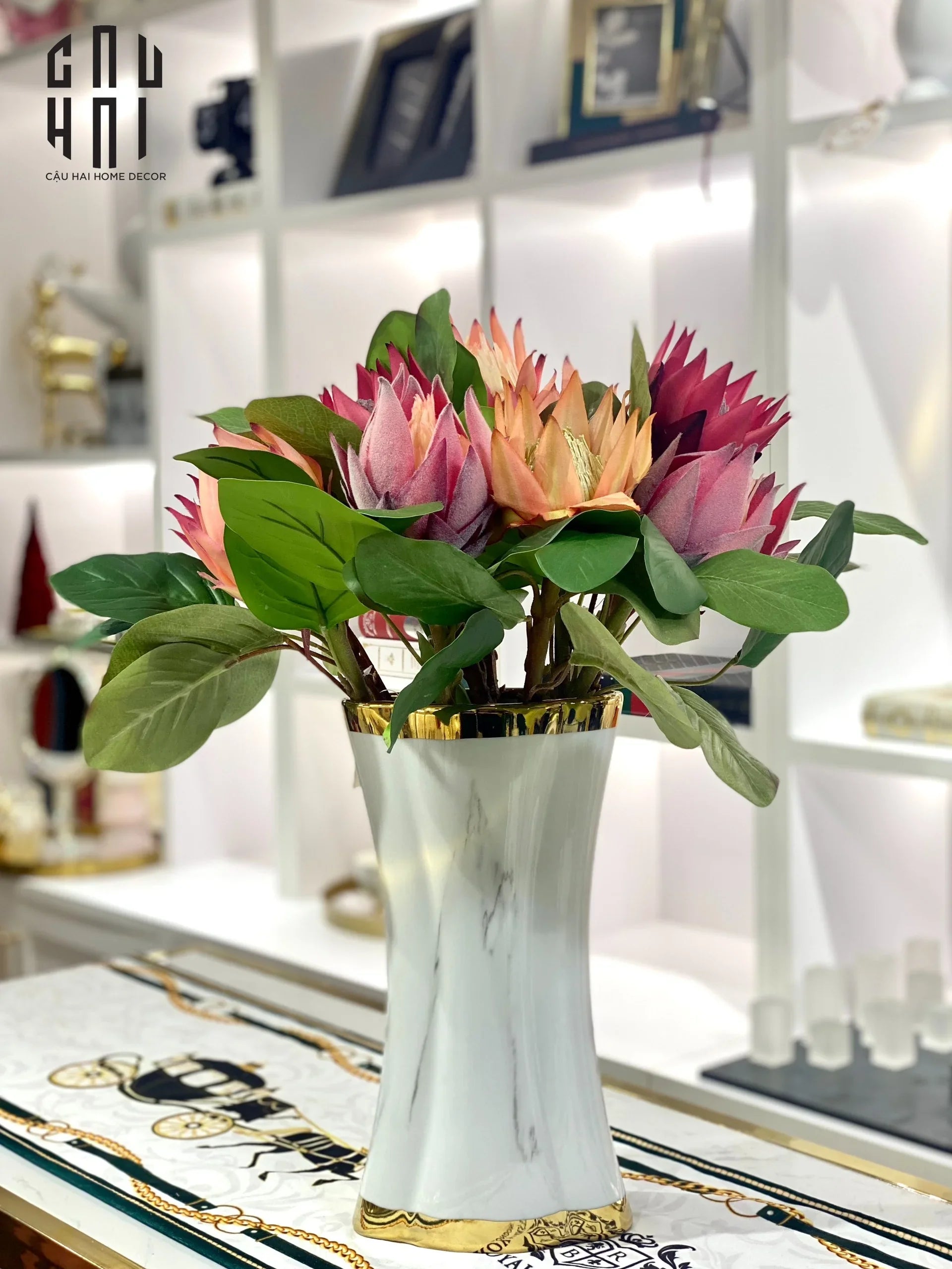 SET 2 CÀNH HOA PROTEA-CẬU HAI HOME DECOR