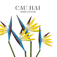 Set 2 Cành Hoa Thiên Điểu - Jaune Azure-CẬU HAI HOME DECOR