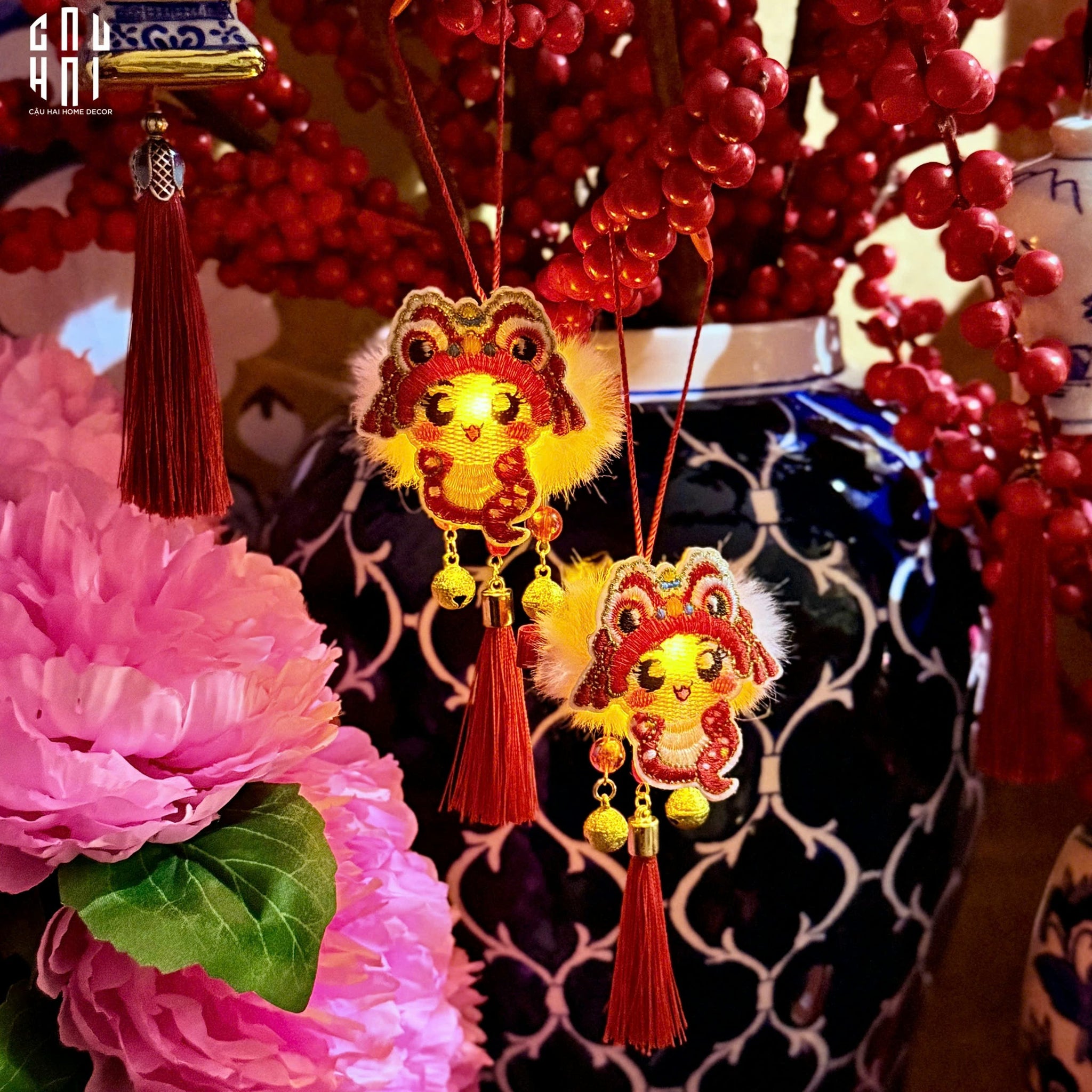 Set 2 Dây Treo Ất Tỵ Thịnh Vượng - CẬU HAI HOME DECOR