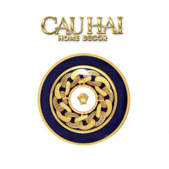 Set 2 Đĩa Dinner Gốm Sứ Medusa Chain Royale Cobalt 27/20-SET CHÉN DĨA-CẬU HAI HOME DECOR
