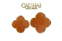 Set 2 Đĩa Sứ Bọc Da Fleur De Monogram - Gold Lignes-SET CHÉN DĨA-CẬU HAI HOME DECOR