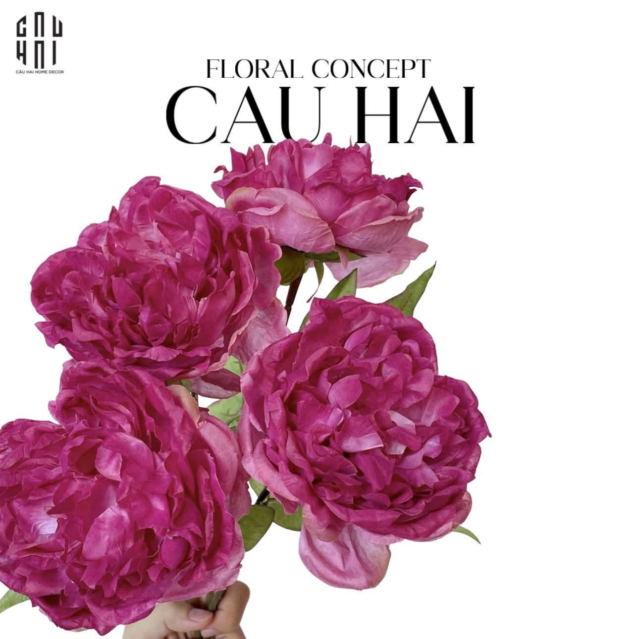 SET 2 HOA MẪU ĐƠN - TÍM-CẬU HAI HOME DECOR