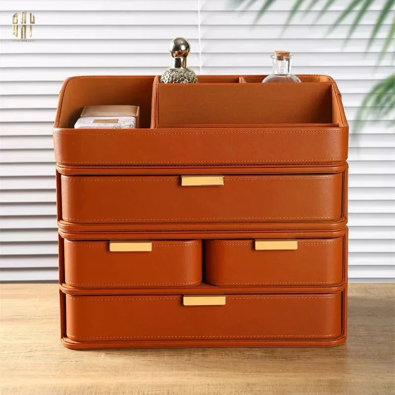 Set 2 Hộp Lưu Trữ Da Pu Alexander-HỘP TRANG SỨC-CẬU HAI HOME DECOR
