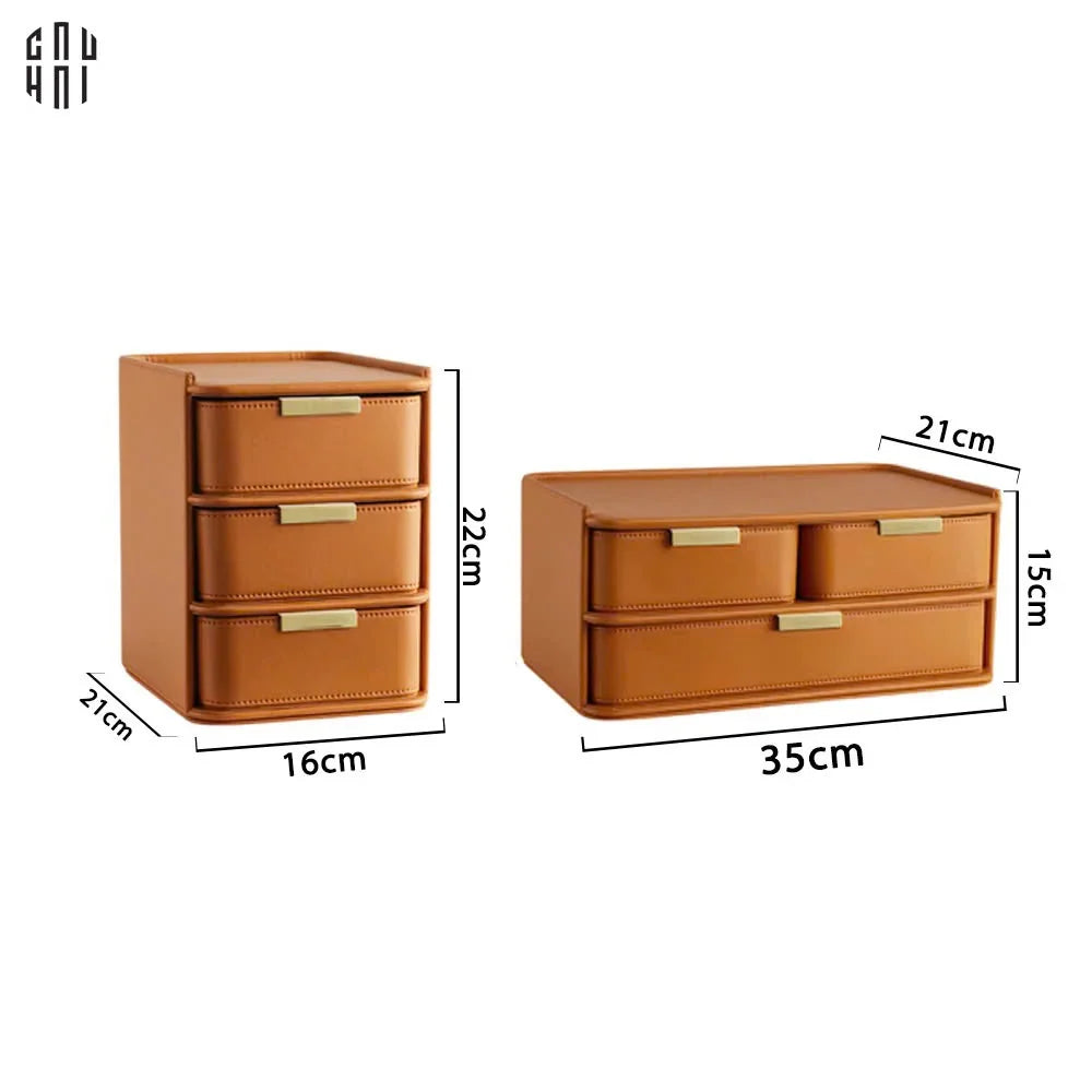 Set 2 Hộp Lưu Trữ Da Pu Alexander-HỘP TRANG SỨC-CẬU HAI HOME DECOR
