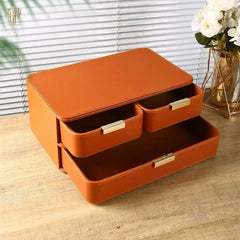 Set 2 Hộp Lưu Trữ Da Pu Alexander-HỘP TRANG SỨC-CẬU HAI HOME DECOR