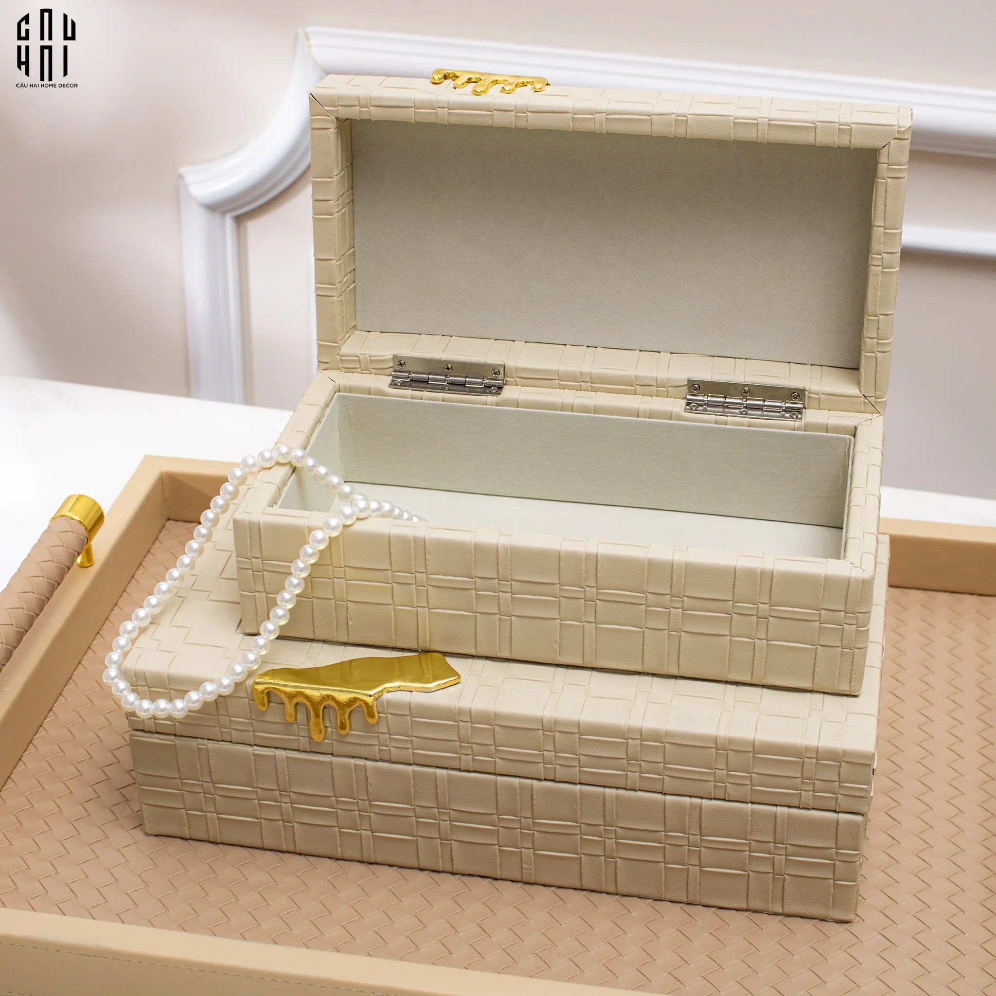 Set 2 Hộp Trang Sức Elegance Ss25-HỘP TRANG SỨC-CẬU HAI HOME DECOR