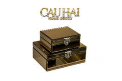 Set 2 Hộp Trang Sức Mirror Chữ Nhật Panther Argenté Bronze-HỘP TRANG SỨC-CẬU HAI HOME DECOR