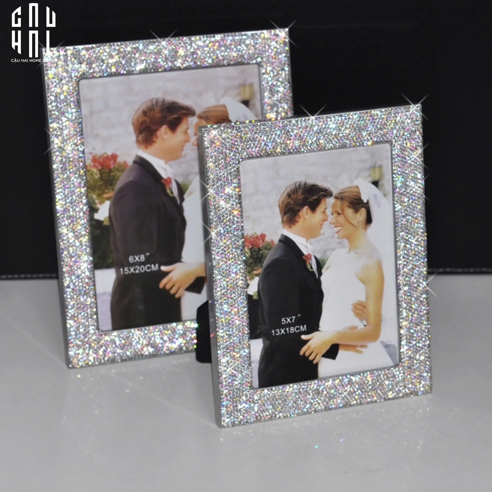 SET 2 KHUNG ẢNH DIAMOND BLING BLING MEMORY