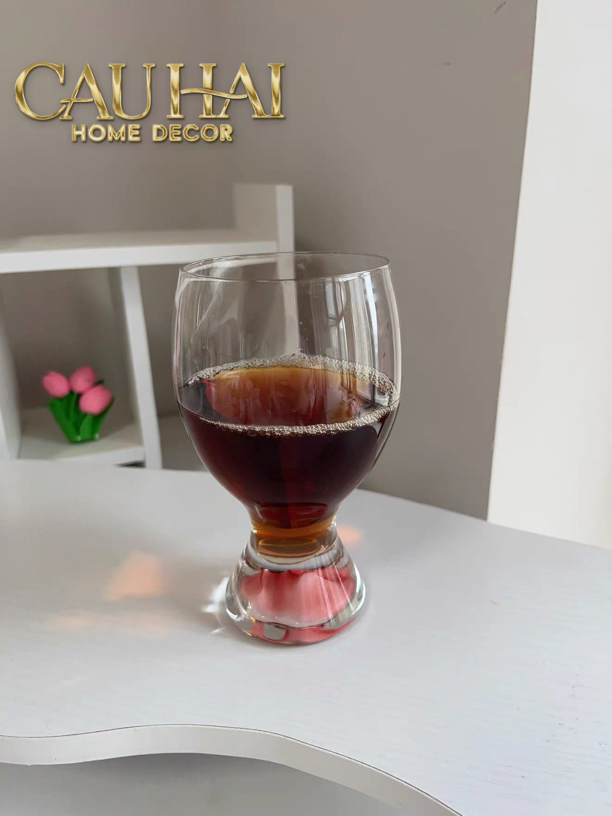 Set 2 Ly Bia Thuỷ Tinh Glacier La Couleur Rose Cocktail Glasses 370Ml-CẬU HAI HOME DECOR