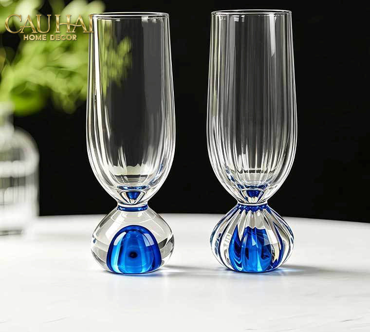 Set 2 Ly Cocktail Blue Sapphire Drop 180ml-LY THỦY TINH-CẬU HAI HOME DECOR