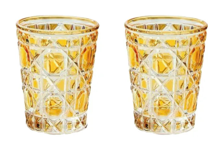 Set 2 Ly Cocktail Thuỷ Tinh D.O - Champagne Gold 310Ml