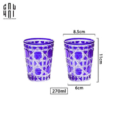 Set 2 Ly Cocktail Thuỷ Tinh D.O - Amethyst Cobalt 310Ml-LY THỦY TINH-CẬU HAI HOME DECOR