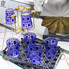 Set 2 Ly Cocktail Thuỷ Tinh D.O - Amethyst Cobalt 310Ml-LY THỦY TINH-CẬU HAI HOME DECOR