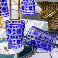 Set 2 Ly Cocktail Thuỷ Tinh D.O - Amethyst Cobalt 310Ml-LY THỦY TINH-CẬU HAI HOME DECOR