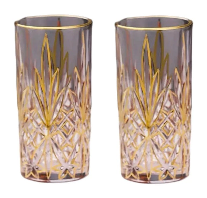 Set 2 Ly Cocktail Thuỷ Tinh Highball Starlight Facetté - 380Ml 7.3x15