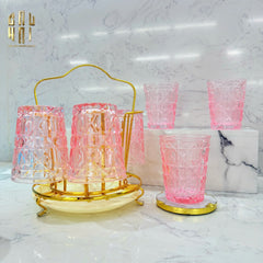 Set 2 Ly Cocktails Thuỷ Tinh D.O Full Box - Quartz Rosé 310Ml-CẬU HAI HOME DECOR