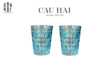 Set 2 Ly Cocktails Thuỷ Tinh D.O - Riviera Turquoise 270Ml Full Box 310Ml-CẬU HAI HOME DECOR