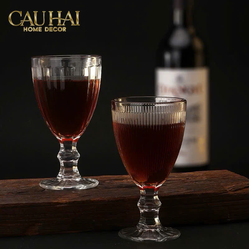 Set 2 Ly Crystal Timeless Goblet Four Elemental Divine Cristalleries Glasses 315ml Set 2pcs - CẬU HAI HOME DECOR