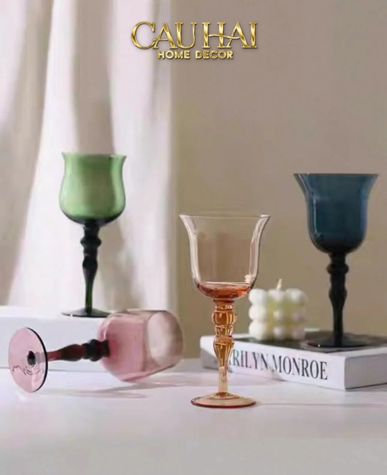 Set 2 Ly Oceania Alantian 320Ml Vino Rosso Glasses-LY THỦY TINH-CẬU HAI HOME DECOR