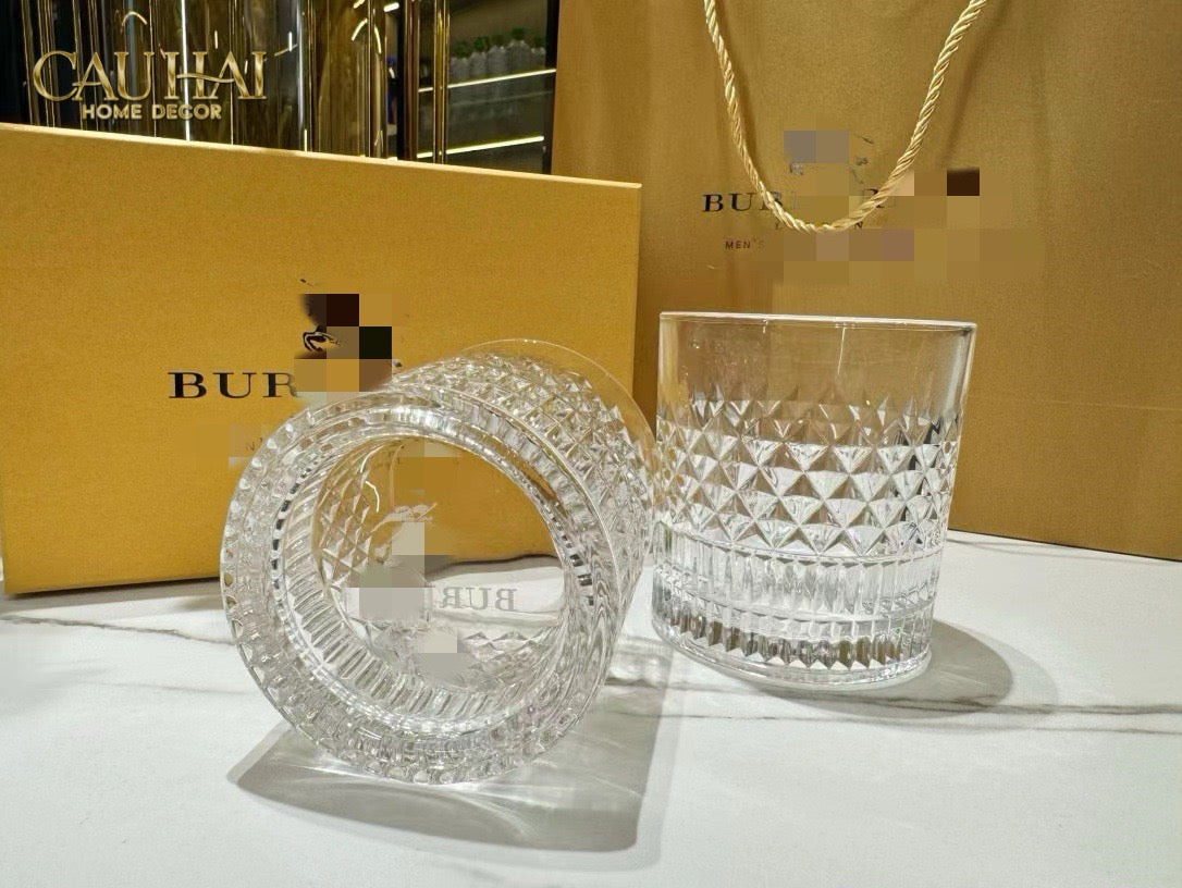 Set 2 Ly Pha Lê L' Atélier Couture Fancy Cristalleries Glasses 300ml-CẬU HAI HOME DECOR