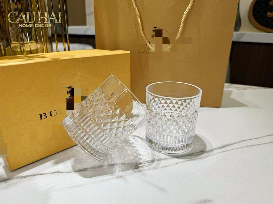 Set 2 Ly Pha Lê L' Atélier Couture Fancy Cristalleries Glasses 300ml-CẬU HAI HOME DECOR