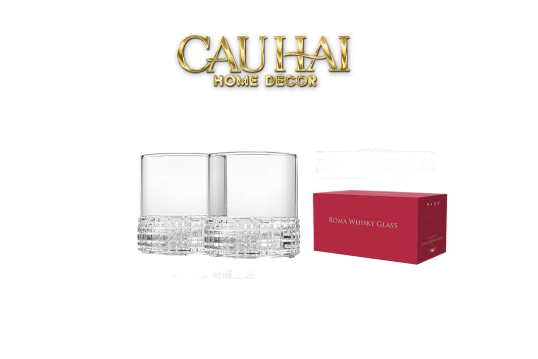 Set 2 Ly Thủy Tinh Éclat Scott Whisky Duo 260ml-CẬU HAI HOME DECOR