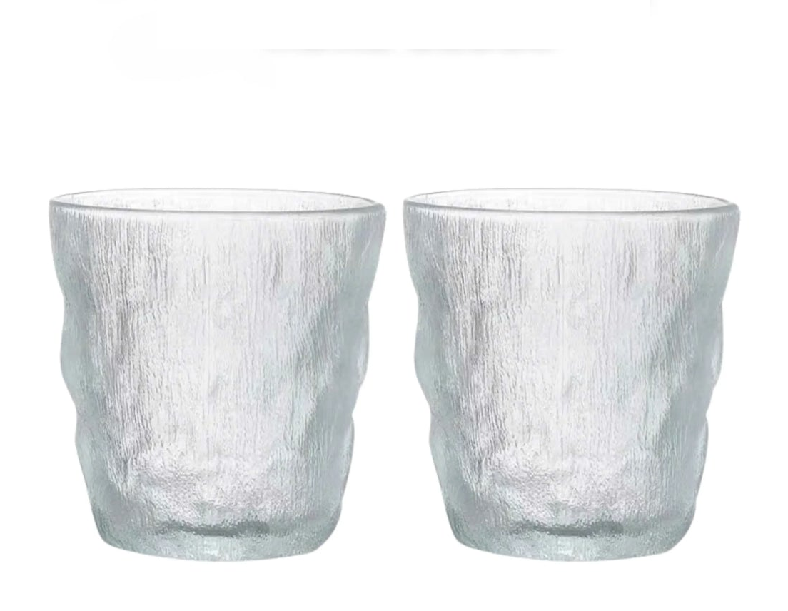 Set 2 Ly Thuỷ Tinh Frost Wave 260Ml-LY THỦY TINH-Đối tác tại Trung Quốc theo từng đơn đặt hàng-CẬU HAI HOME DECOR
