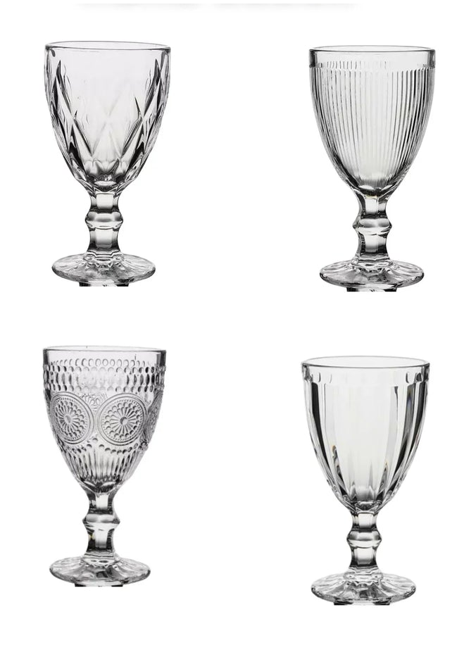 Set 2 Ly Thuỷ Tinh Timeless Goblet Four Elemental Divine Cristalleries Glasses 315ml