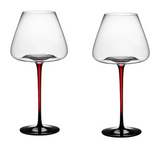 Set 2 Ly Thuỷ Tinh Vang Đỏ Vino Russo Burgundy - No Box 550ml 6x18-LY THỦY TINH-Đối tác tại Trung Quốc theo từng đơn đặt hàng-CẬU HAI HOME DECOR